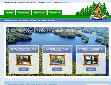 Tablet Screenshot of lakeplace.com